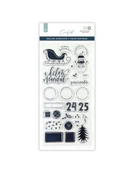 Sellos de Scrapbooking Feliz Navidad · Entrega Especial de Cocoloko