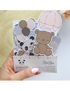 Set de troquelados Panda, Pequeño Panda