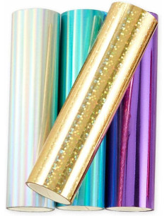 Glimmer Hot Foil Fuchsia Flower, Moondust, Speckled Aura...