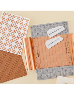 Glimmer Hot Foil Satin Rose Gold Spellbinders 2