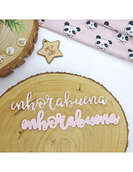 Troquel XL Enhorabuena, Pequeño Panda