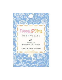 Bloc de tarjetas 3x4" Poppy and Pear