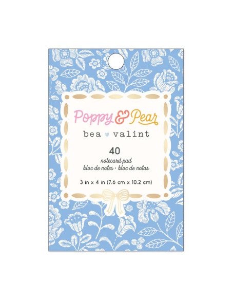 Bloc de tarjetas 3x4" Poppy and Pear