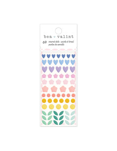 Enamels Dots Poppy and Pear