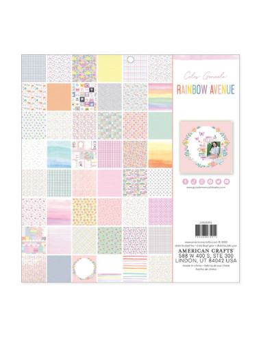 Bloc 12x12" Rainbow Avenue