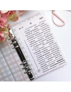 Pegatinas frases Blanco Rita's Diary