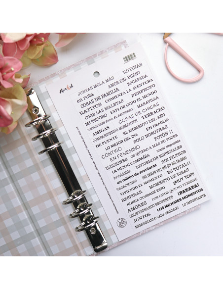 Pegatinas frases Blanco Rita's Diary