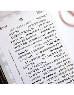Pegatinas frases Blanco Rita's Diary 2