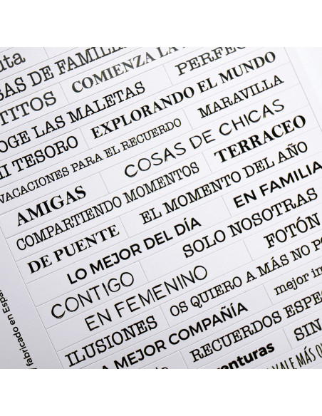 Pegatinas frases Blanco Rita's Diary