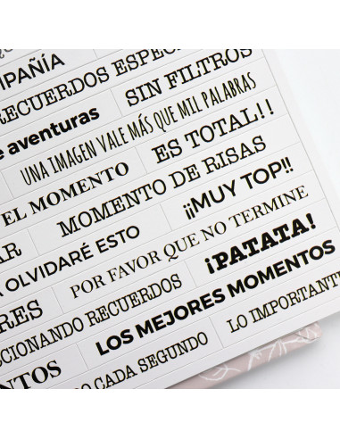 Pegatinas frases Blanco Rita's Diary