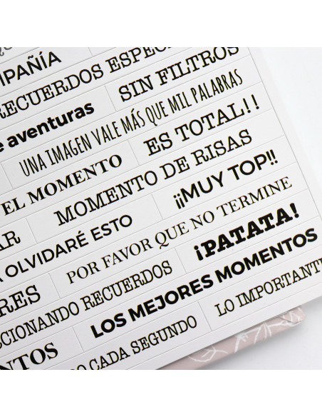 Pegatinas frases Blanco Rita's Diary