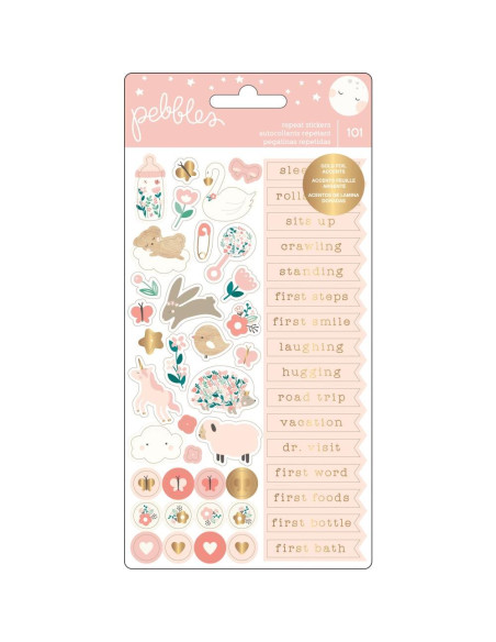 Pegatinas repetidas night night niña