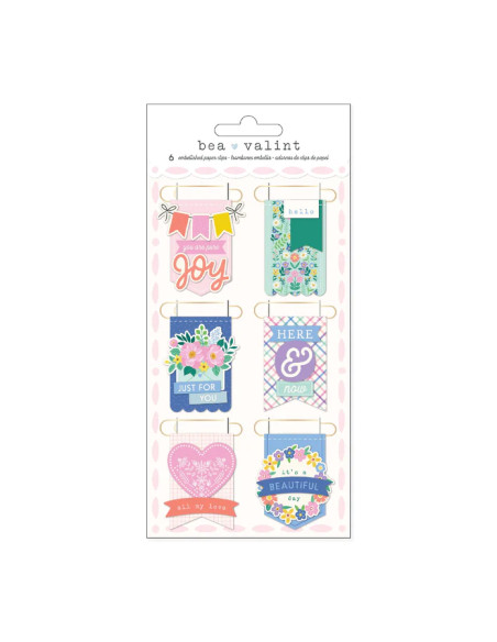 Clips decorativos Poppy and Pear, de Bea Valint