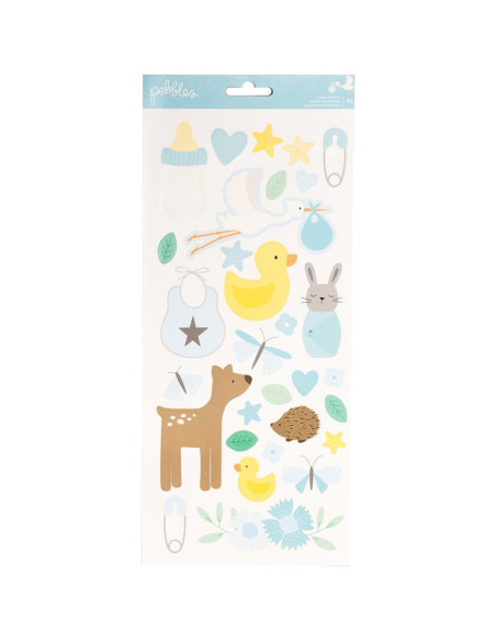 Pegatinas pebbles happy day