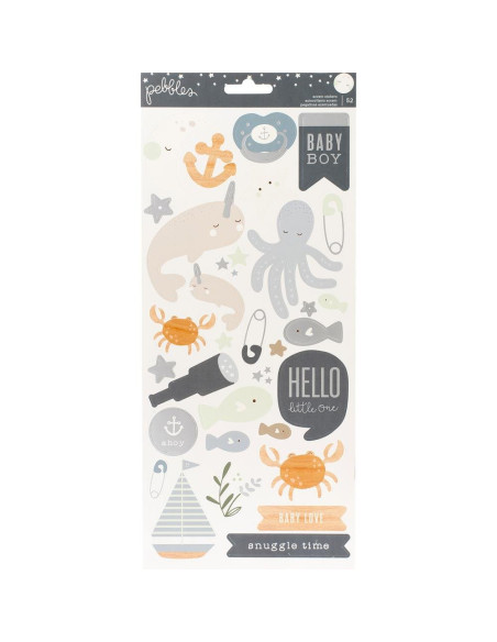 Pegatinas pebbles woodland forest