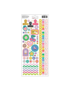Hoja de pegatinas Cool Girl de Pebbles 2