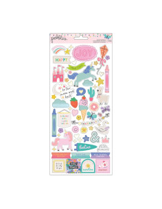 Hoja de pegatinas Cool Girl de Pebbles