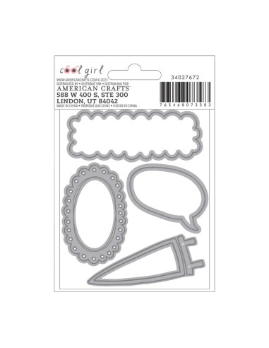 Troqueles Cool Girl de Pebbles