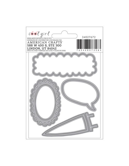 Troqueles Cool Girl de Pebbles