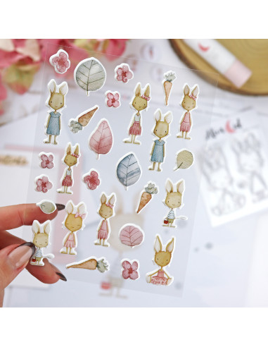 Pegatinas puffy Carrotcake de Alúa Cid