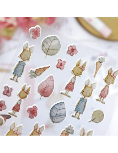 Pegatinas puffy Carrotcake de Alúa Cid