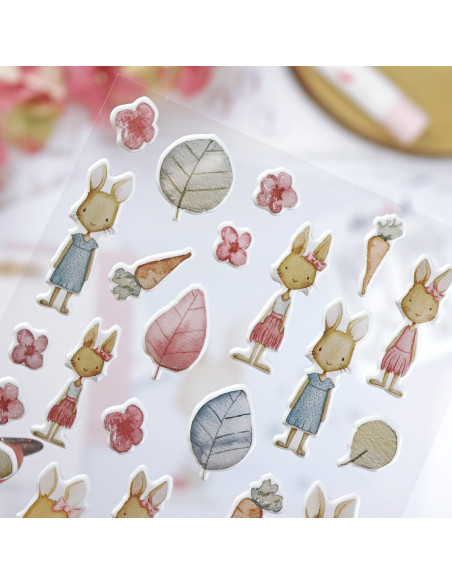 Pegatinas puffy Carrotcake de Alúa Cid