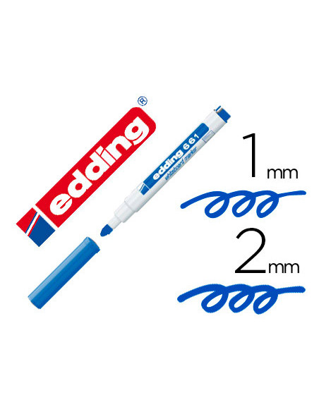 Rotulador Pizarra blanca EDING 661Color AZUL