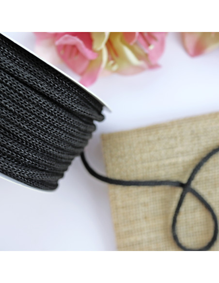 Cordón grueso Negro por metro