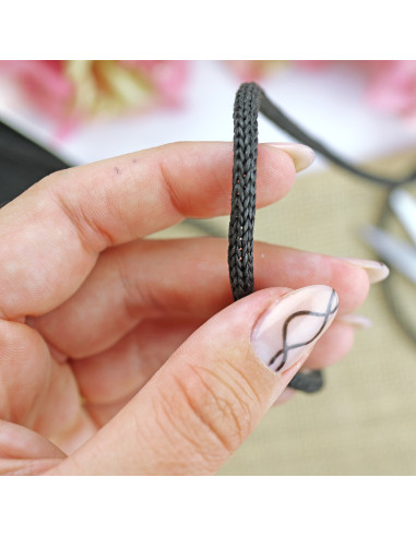 Cordón grueso Negro por metro