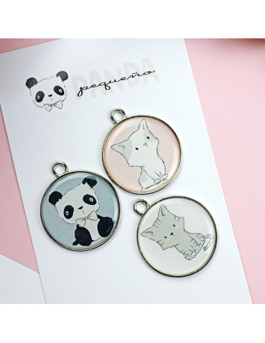 Charms metálicos Pequeño Panda de Alúa Cid