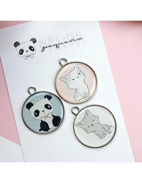 Charms metálicos Pequeño Panda de Alúa Cid