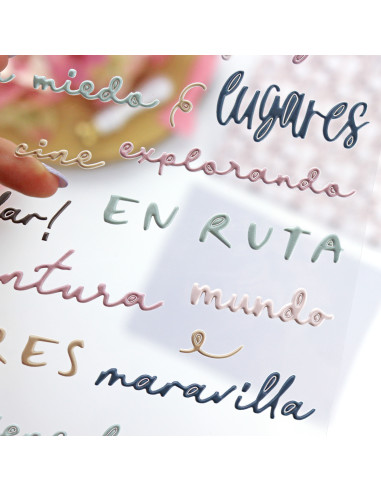 Pegatinas puffy Escapada Color