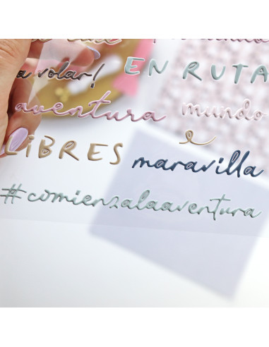 Pegatinas puffy Escapada Color