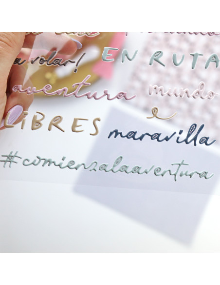 Pegatinas puffy Escapada Color