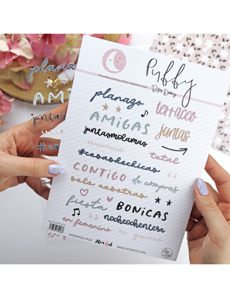 Pegatinas puffy En Femenino Color