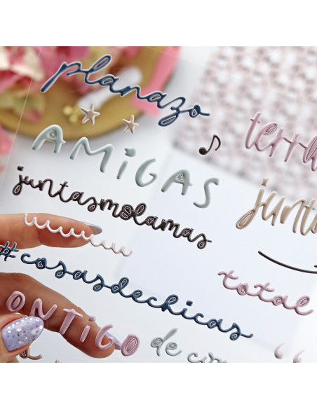 Pegatinas puffy En Femenino Color