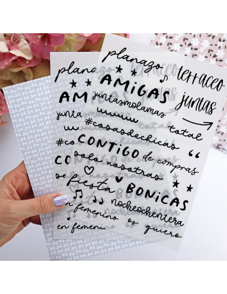 En Femenino, set de transferibles