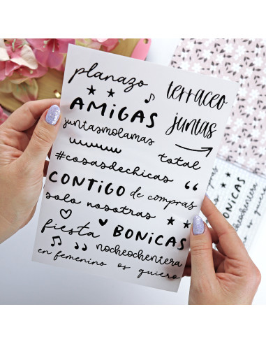 En Femenino, set de transferibles