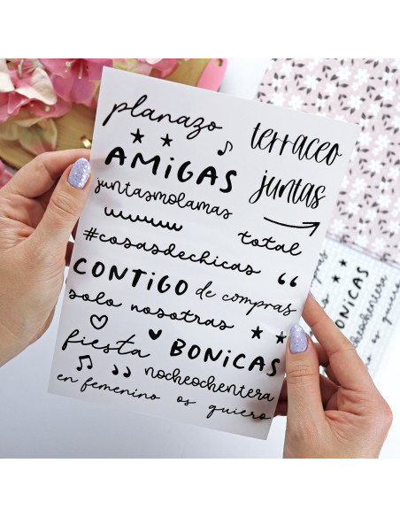 En Femenino, set de transferibles