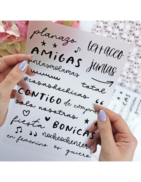 En Femenino, set de transferibles