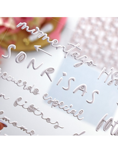 Pegatinas puffy Sin Filtros Blanco