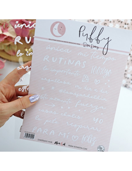 Pegatinas puffy Para Mí Blanco