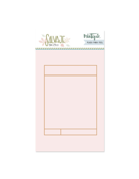 Placa hot Foil&fun Tarjeta journaling, Salvaje de Mintopía