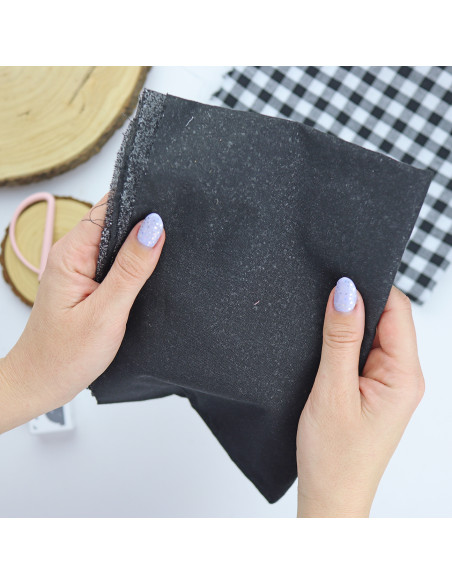 Entretela fusible negra