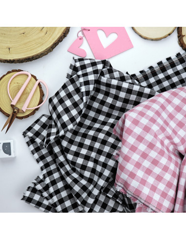 Vichy negro confeccionado