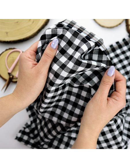 Vichy negro confeccionado