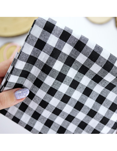 Vichy negro confeccionado