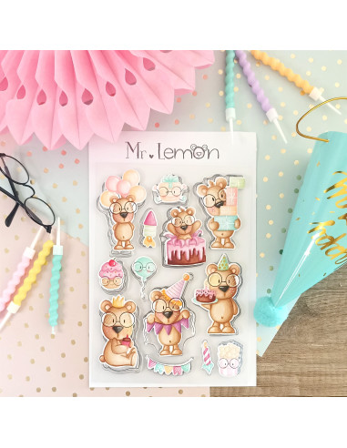 Set de sellos+troqueles Mr Lemon de Fiesta, de...