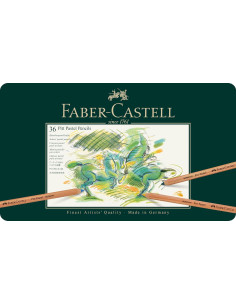 Estuche de metal con 36 lápices pastel Pitt, Faber-Castell 2