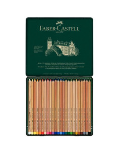 Estuche de metal con 24 lápices pastel Pitt, Faber-Castell 2